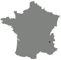 Carte de localisation de l'Alpe d'Huez