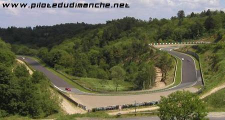 Vue générale du bas du circuit de Charade